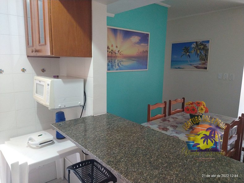 Apartamento em Área Nobre da Praia Grande de Ubatuba no Cond